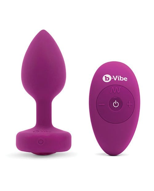 b-Vibe Powered Plug Small / Medium / Pink b-Vibe Vibrating Jewel Plug at the Haus of Shag
