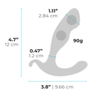 b-Vibe Rocker Rocking Weighted Prostate Plug - Black - Butt Plug