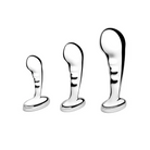 b-Vibe Stainless Steel P-Spot Training Set - Silver - Butt Plug