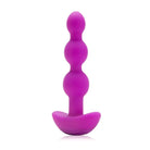 Purple b-Vibe Triplet Anal Beads - large, flexible, and premium anal beads