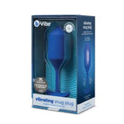 b-Vibe Vibrating and Weighted Snug Plug - 4 / Blue - Powered Butt Plug