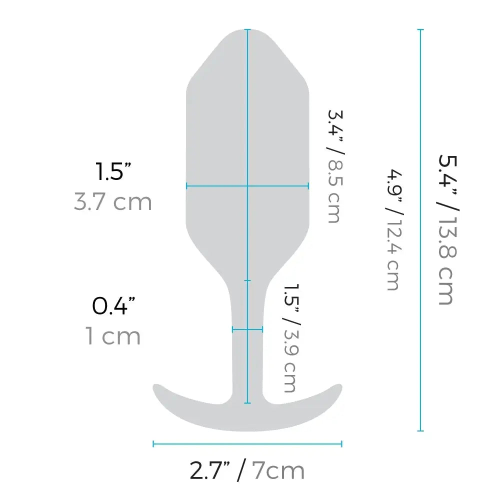 b-Vibe Vibrating and Weighted Snug Plug - Powered Butt Plug