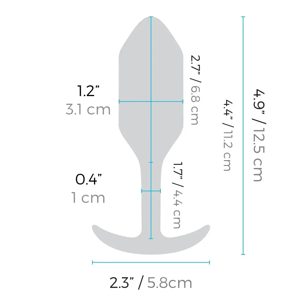 b-Vibe Vibrating and Weighted Snug Plug - Powered Butt Plug