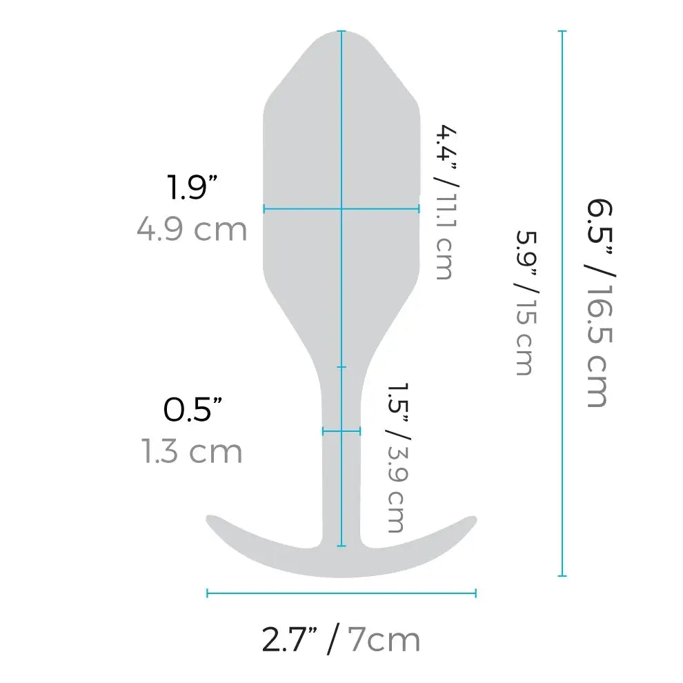 b-Vibe Vibrating and Weighted Snug Plug - Powered Butt Plug