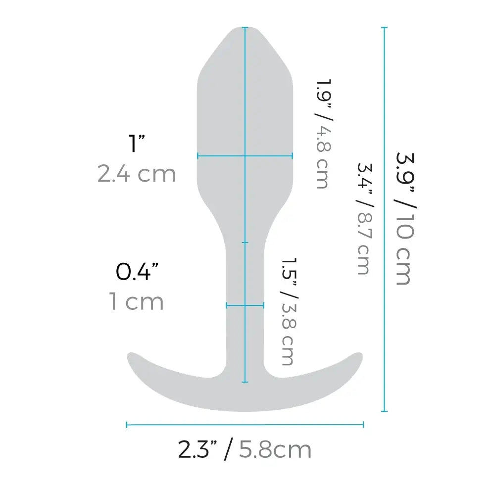 b-Vibe Vibrating and Weighted Snug Plug - Powered Butt Plug