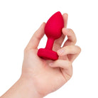 b-Vibe Vibrating Heart Plug - Powered Butt Plug