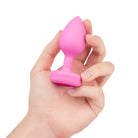 b-Vibe Vibrating Heart Plug - Powered Butt Plug