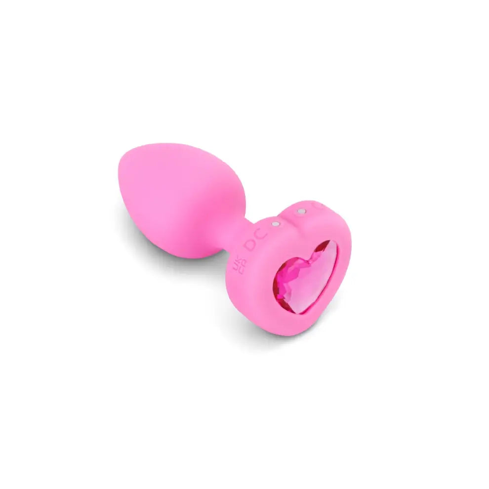 b-Vibe Vibrating Heart Plug - Powered Butt Plug