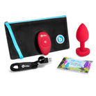 b-Vibe Vibrating Heart Plug - Powered Butt Plug