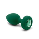 Green silicon b-Vibe Vibrating Jewel Plug ear plugs for enhanced comfort and pleasure