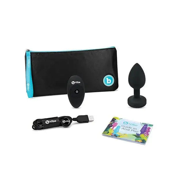 The new eqo vibrating device featured in the b-Vibe Vibrating Jewel Plug for ultimate pleasure