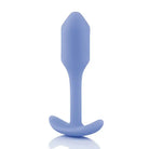 b-Vibe Weighted Snug Plug 1 - Blue Spoon with Smooth Grip Handle for Comfort