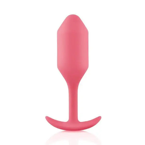 b-Vibe Weighted Snug Plug 2 - Pink Silicon Silicone for Comfortable and Secure Use