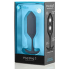 b-Vibe Weighted Snug Plug 3 in blue box with su plus vibrating device for optimal comfort