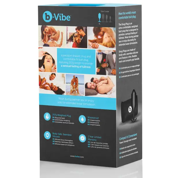 b-Vibe Weighted Snug Plug 4: Smooth grip handle, flexible neck, perfect for comfort use