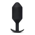 b-Vibe Weighted Snug Plug 7 - 590 Grams - Black - Butt Plug