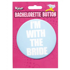 Bachelorette Button - I’m W/the Bride - Party Supplies