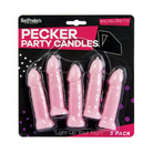 Bachelorette Party Pink Pecker Candles 5 ’ - Party Games Gifts & Supplies