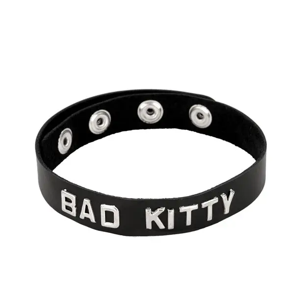 Bad Kitty Word Band Collar - Bad Kitty - Collar