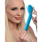 Bright blue 10x silicone G-spot vibrator from BANG! for intimate massage