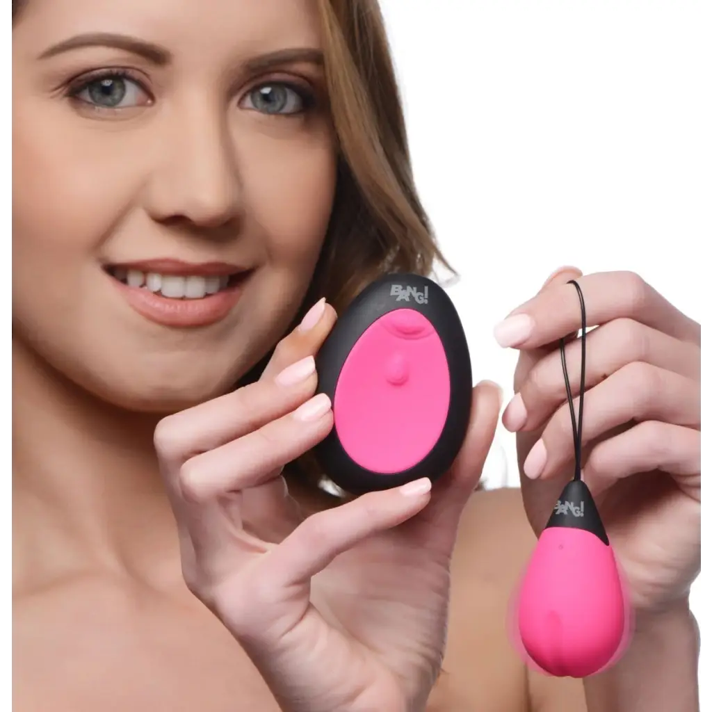 BANG! Egg Vibrator Pink BANG! 10x Silicone Vibrating Egg at the Haus of Shag