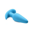 BANG! 21x Remote Control Silicone Vibrating Butt Plug - blue silicone anal plug