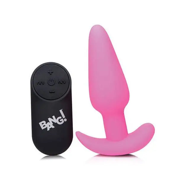 BANG! Powered Plug BANG! 21x Remote Control Silicone Vibrating Butt Plug at the Haus of Shag