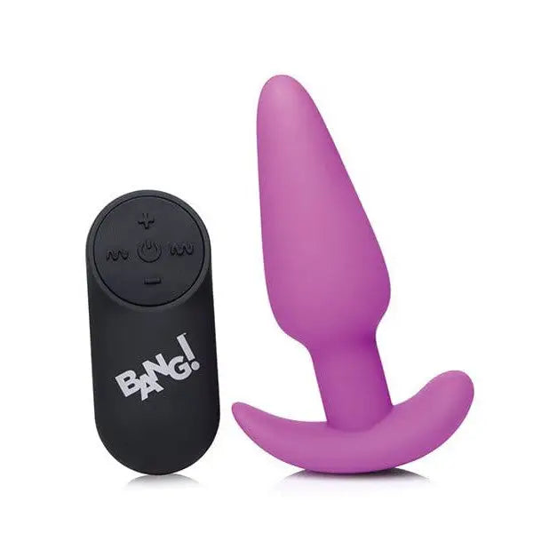 BANG! Powered Plug BANG! 21x Remote Control Silicone Vibrating Butt Plug at the Haus of Shag