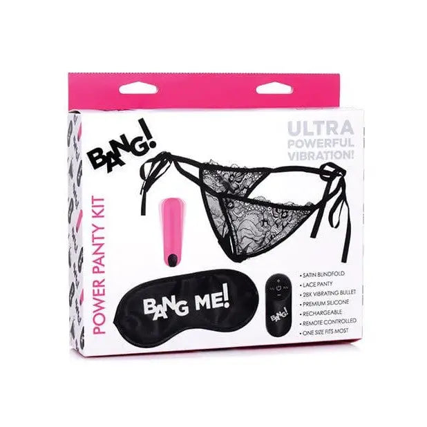 BANG! 28X Power Panty Remote Control Bullet Kit with intimate accessories and a vibrating device