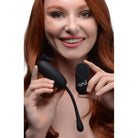 BANG! Egg Vibrator Black BANG! 28X Remote Control Silicone Plush Egg at the Haus of Shag