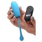 BANG! 28X Remote Control Silicone Plush Egg - blue vibrator with remote control