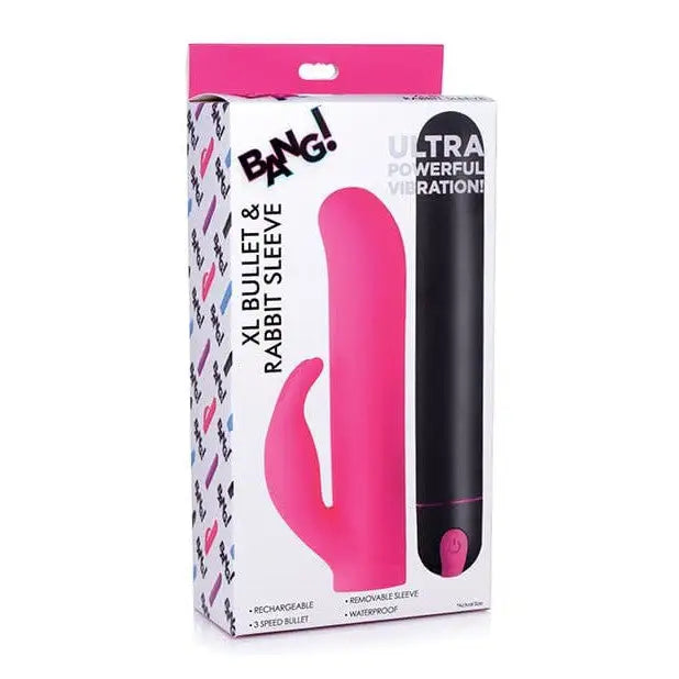 Pink Speed XL Bullet with Silicone Rabbit Sleeve in Retail Box