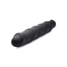 Black silicone swirl sleeve for BANG! 3 Speed XL Bullet with spiral ridged design