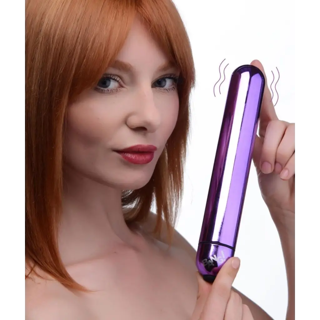 BANG! Plain Vibrator Purple BANG! 3-Speed XL Vibrating Metallic Bullet at the Haus of Shag