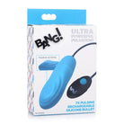 BANG! Bullet Blue BANG! 7x Pulsing Rechargeable Silicone Vibrator at the Haus of Shag