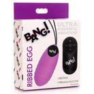 BANG! Egg Vibrator Purple BANG! Silicone Egg with Wireless Remote at the Haus of Shag