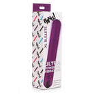 BANG! XL Bullet Vibrator: Purple ABS plastic vibrator in product packaging for enhanced pleasure