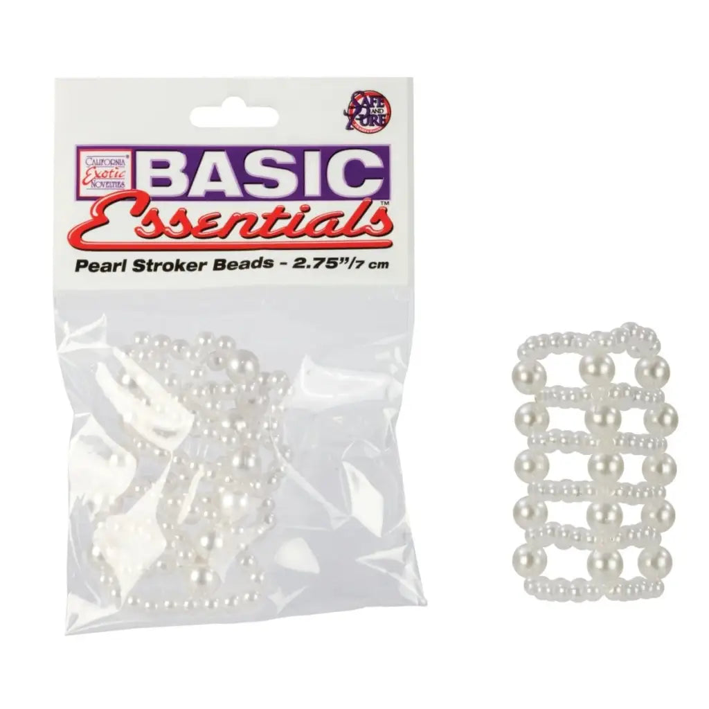 CalExotics Sextoys for Couples Basic Essentials Pearl Stroker Beads Large at the Haus of Shag