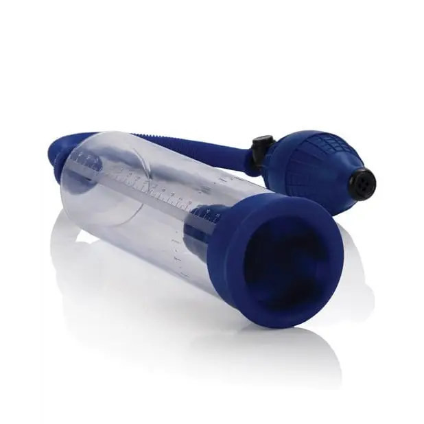 CalExotics Penis Enhancement Basic Essentials Pump - Blue at the Haus of Shag