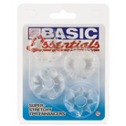 CalExotics Penis Enhancement Clear Basic Essentials Rings - Set Of 4 at the Haus of Shag