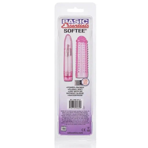 CalExotics Vibrator Pink Basic Essentials Softee Vibe at the Haus of Shag