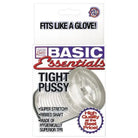 Transparent Essentials Tight Pussy - Clear Male Masturbation Sleeve in Adult Packaging