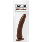 ’Basix Rubber Works 7’’’ Slim Dong’ - Brown - Dongs & Dildos