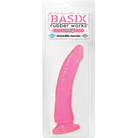 ’Basix Rubber Works 7’’’ Slim Dong’ - Pink - Dongs & Dildos