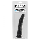 Basix Rubber Works Slim 7’’ w/Suction Cup - Black - Dongs & Dildos