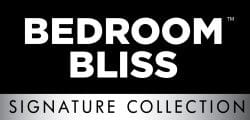 Text logo for ’Bedroom Bliss Signature Collection’ on Xl Love Cushion with high density foam.