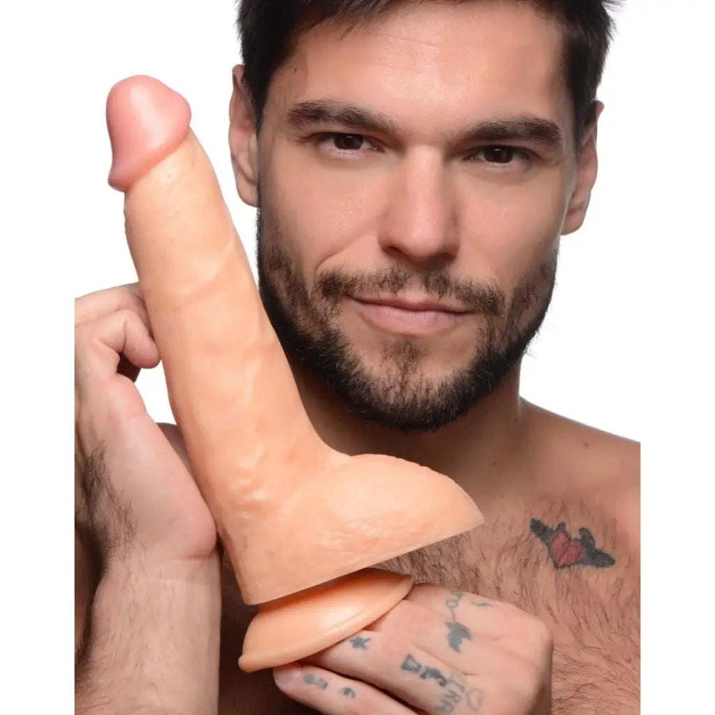 Master Cock Dildos Beefy Brad 9 Inch Dildo With Balls at the Haus of Shag