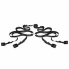 Black straps from the Beginner Fleece Bed Restraints Kit for a secure and comfortable experience