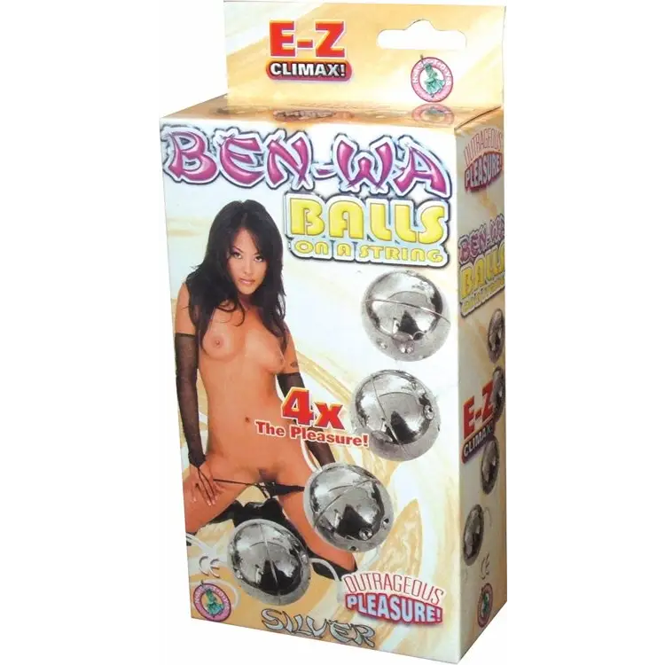 Ben Wa Balls On A String - Silver - Sextoys for Couples