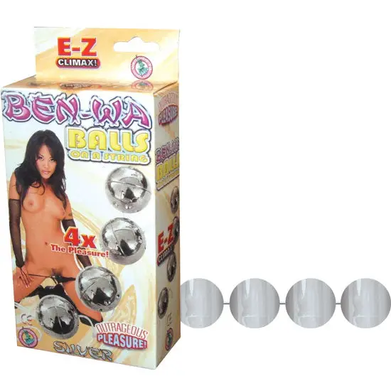 Ben Wa Balls On A String - Silver - Sextoys for Couples